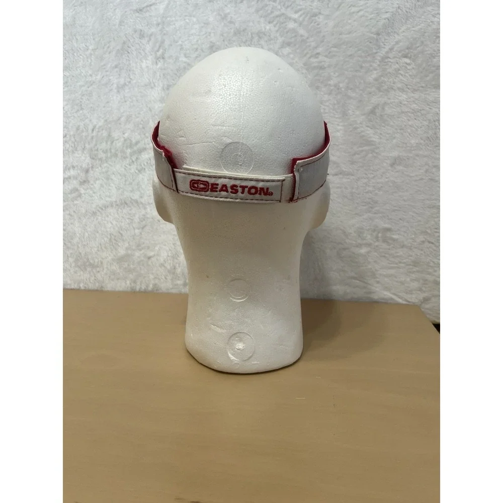 Easton Red White Adjustable Visor One Size Cotton Sports Baseball Hat
